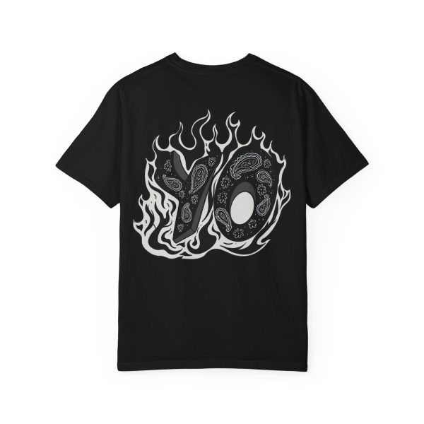 YO Black Paisley Flame Black T-Shirt